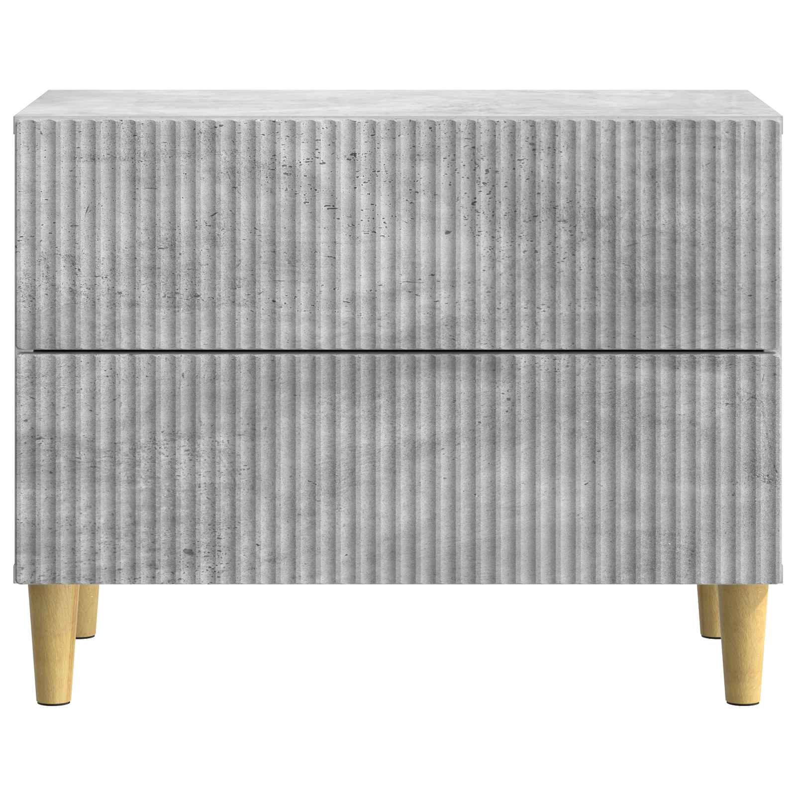 vidaXL Bedside Cabinet Concrete Grey 62 x 34.5 x 48 cm Engineered Wood 5