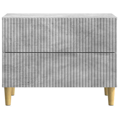 vidaXL Bedside Cabinet Concrete Grey 62 x 34.5 x 48 cm Engineered Wood 5
