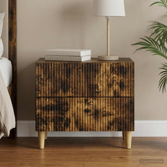 vidaXL Bedside Cabinet 62 x 34.5 x 48 cm Engineered Wood