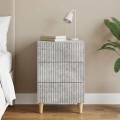 vidaXL Bedside Cabinet 43 x 41 x 66.5 cm Engineered Wood