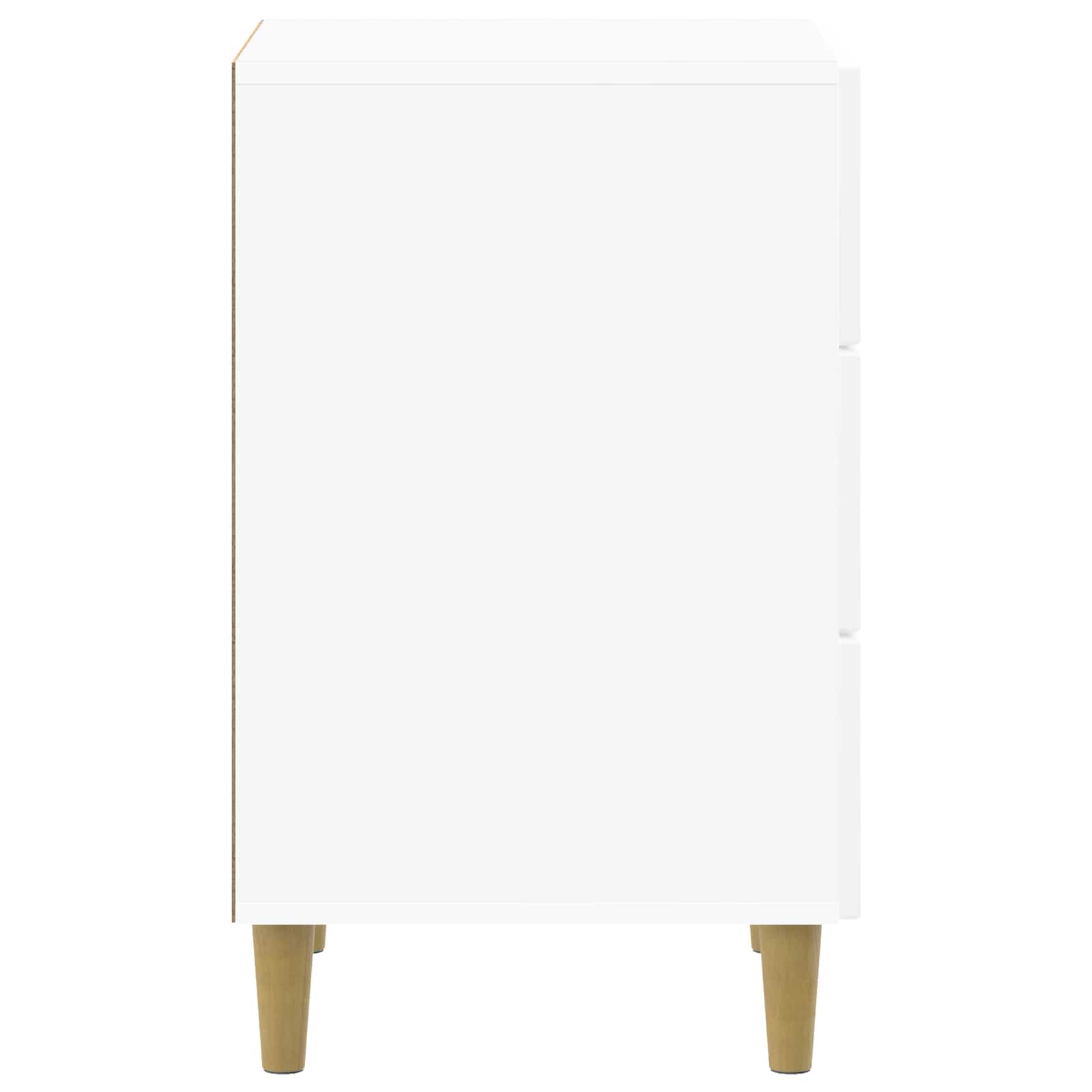 vidaXL Bedside Cabinet with Drawer High Gloss White 43 x 41 x 66.5 cm 6