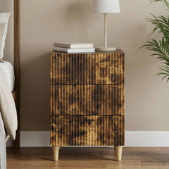 vidaXL Bedside Cabinet Smoked Oak 43 x 41 x 66.5 cm Engineered Wood 1