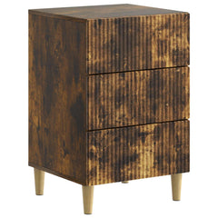 vidaXL Bedside Cabinet Smoked Oak 43 x 41 x 66.5 cm Engineered Wood 2