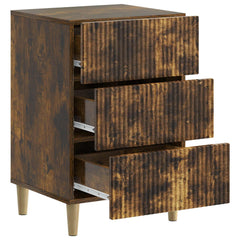 vidaXL Bedside Cabinet Smoked Oak 43 x 41 x 66.5 cm Engineered Wood 4