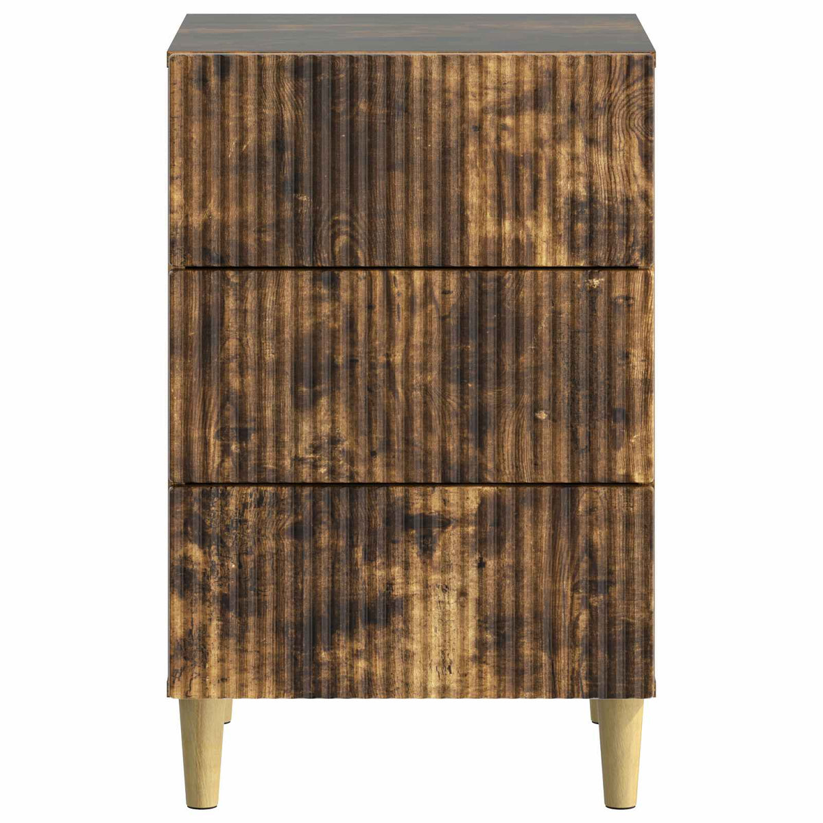 vidaXL Bedside Cabinet Smoked Oak 43 x 41 x 66.5 cm Engineered Wood 5