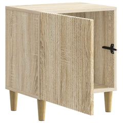 vidaXL Bedside Cabinet Sonoma Oak 43 x 34.5 x 50 cm Engineered Wood 4