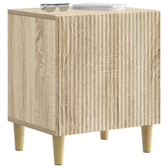 vidaXL Bedside Cabinet Sonoma Oak 43 x 34.5 x 50 cm Engineered Wood 3