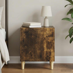 vidaXL Bedside Cabinet Smoked Oak 43 x 34.5 x 50 cm Engineered Wood 1