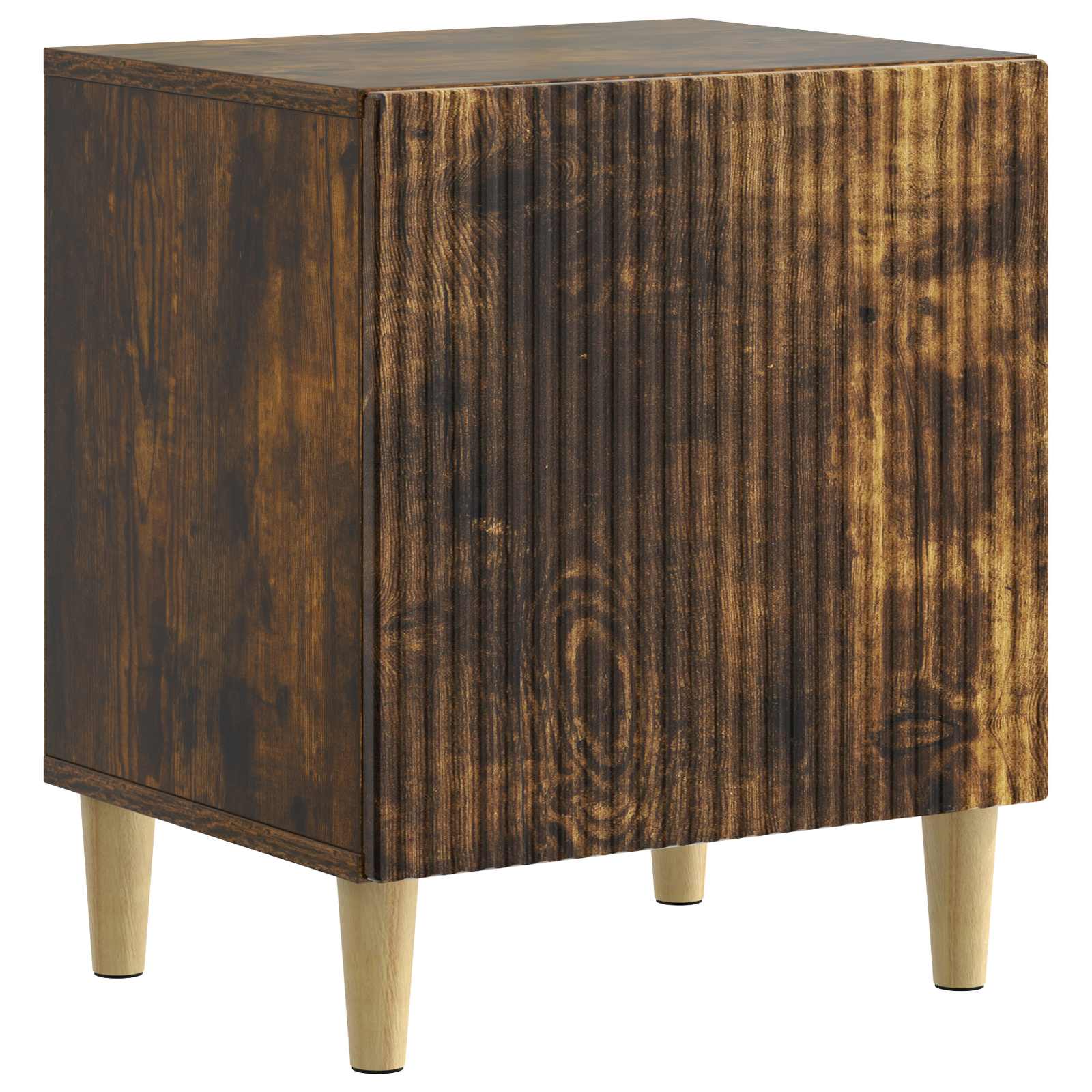 vidaXL Bedside Cabinet Smoked Oak 43 x 34.5 x 50 cm Engineered Wood 2