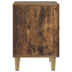 vidaXL Bedside Cabinet Smoked Oak 43 x 34.5 x 50 cm Engineered Wood 6