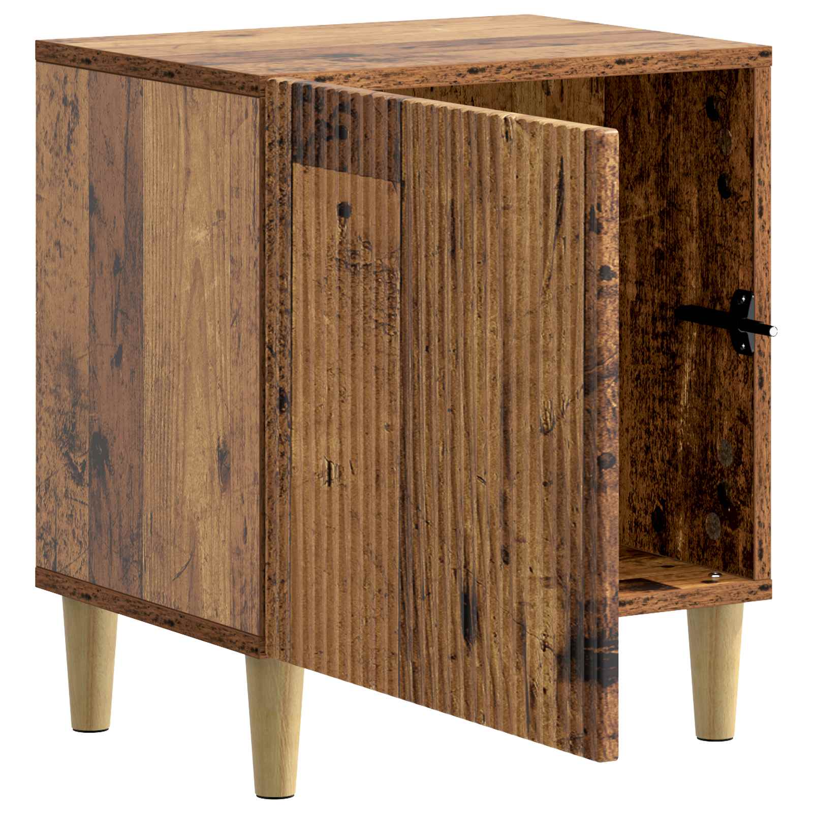 vidaXL Bedside Cabinet Old Wood 43 x 34.5 x 50 cm Engineered Wood 4
