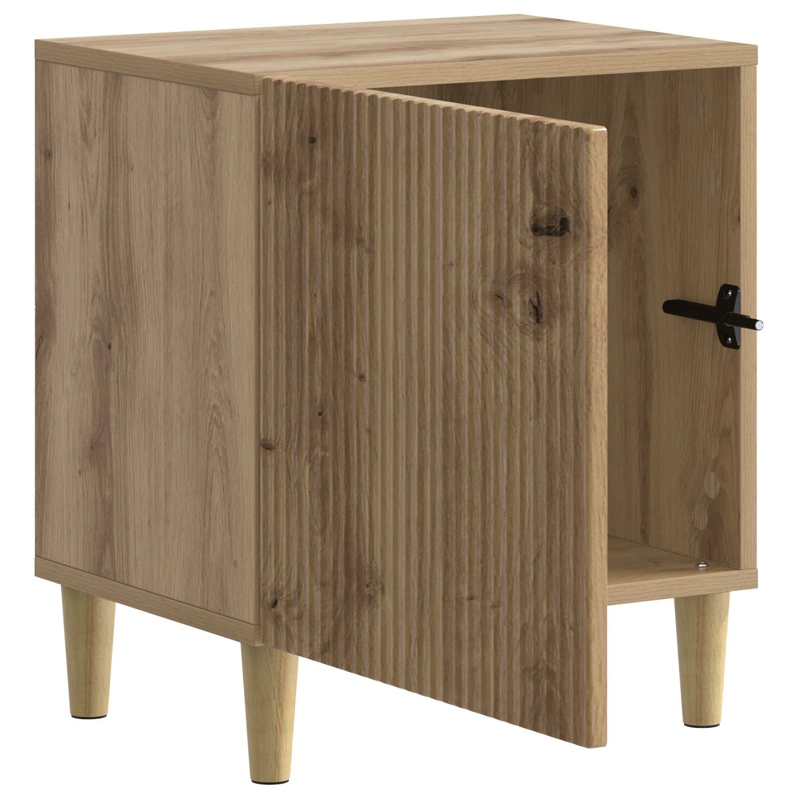 vidaXL Bedside Cabinet Artisan Oak 43 x 34.5 x 50 cm Engineered Wood 4