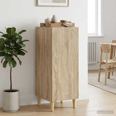 vidaXL Sideboard Sonoma Oak 33 x 34.5 x 90 cm Engineered Wood 1
