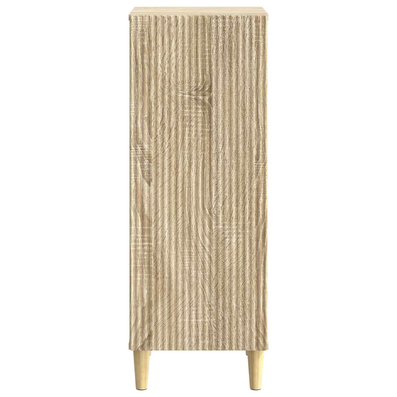 vidaXL Sideboard Sonoma Oak 33 x 34.5 x 90 cm Engineered Wood 6