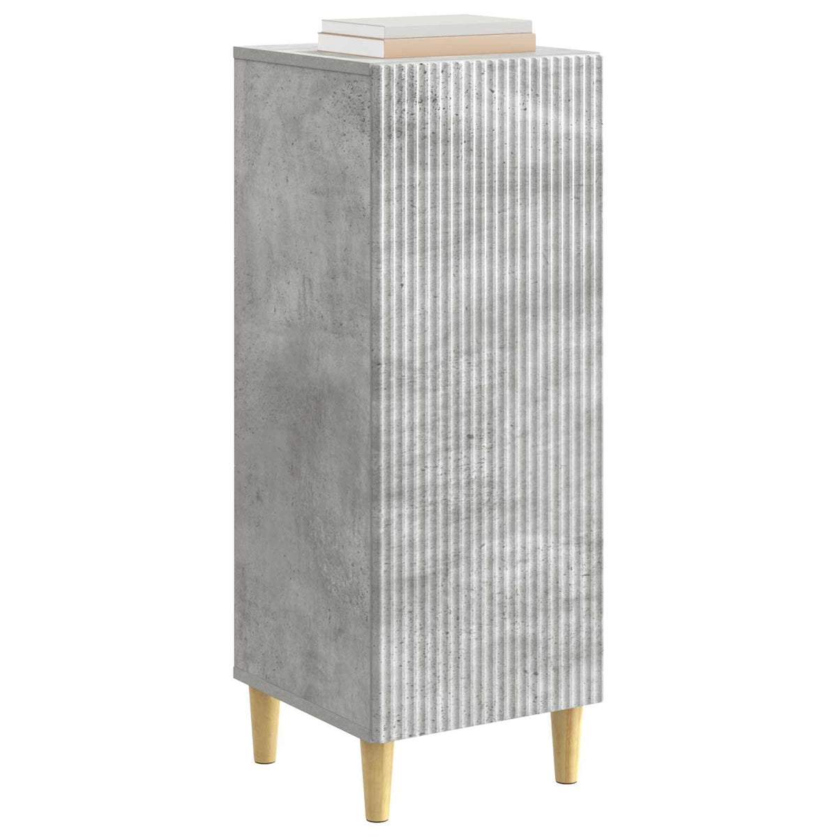 Sideboard 33 x 34.5 x 90 cm Engineered Wood Concrete grey