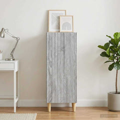 vidaXL Sideboard Grey Sonoma 33 x 34.5 x 90 cm Engineered Wood 4