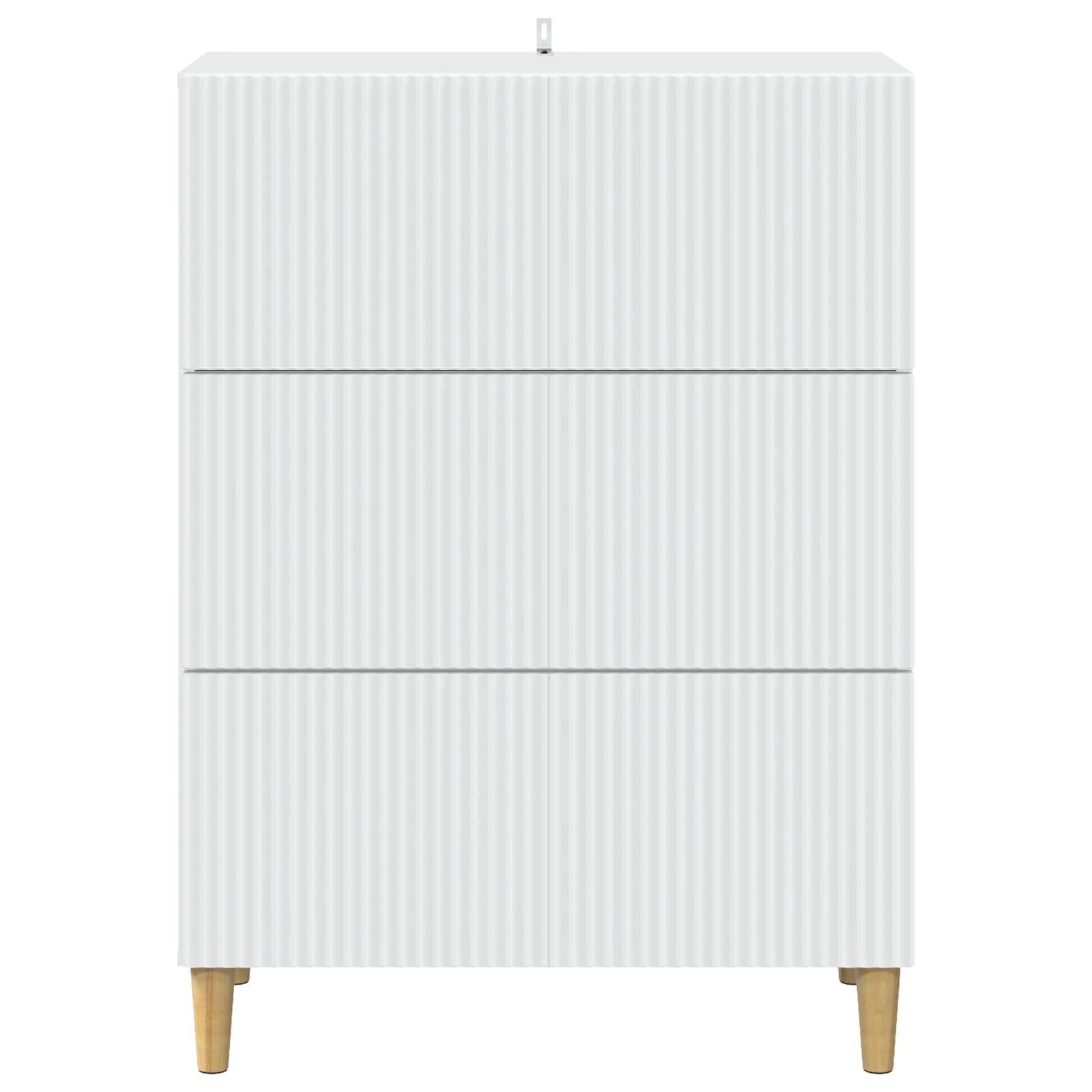 vidaXL Drawer Cabinet White 66 x 34.5 x 90 cm Engineered Wood 6