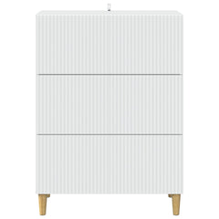 vidaXL Drawer Cabinet White 66 x 34.5 x 90 cm Engineered Wood 6