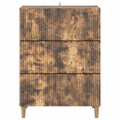 vidaXL Drawer Cabinet 66 x 34.5 x 90 cm Engineered Wood Smoked Oak 6