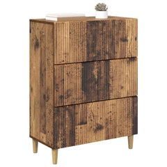 vidaXL Drawer Cabinet 66 x 34.5 x 90 cm Engineered Wood Old Wood 3
