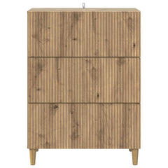 vidaXL Drawer Cabinet 66 x 34.5 x 90 cm Engineered Wood Artisan Oak 6