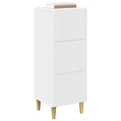 vidaXL Drawer Cabinet White 33 x 34.5 x 90 cm Engineered Wood 3