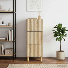 vidaXL Drawer Cabinet Sonoma Oak 33 x 34.5 x 90 cm Engineered Wood 1
