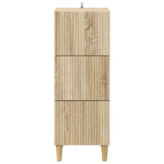 vidaXL Drawer Cabinet Sonoma Oak 33 x 34.5 x 90 cm Engineered Wood 6