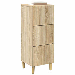 vidaXL Drawer Cabinet Sonoma Oak 33 x 34.5 x 90 cm Engineered Wood 3