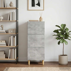 vidaXL Drawer Cabinet Concrete Grey 33 x 34.5 x 90 cm Engineered Wood 1