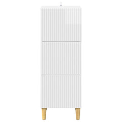vidaXL Drawer Cabinet High Gloss White 33 x 34.5 x 90 cm 6