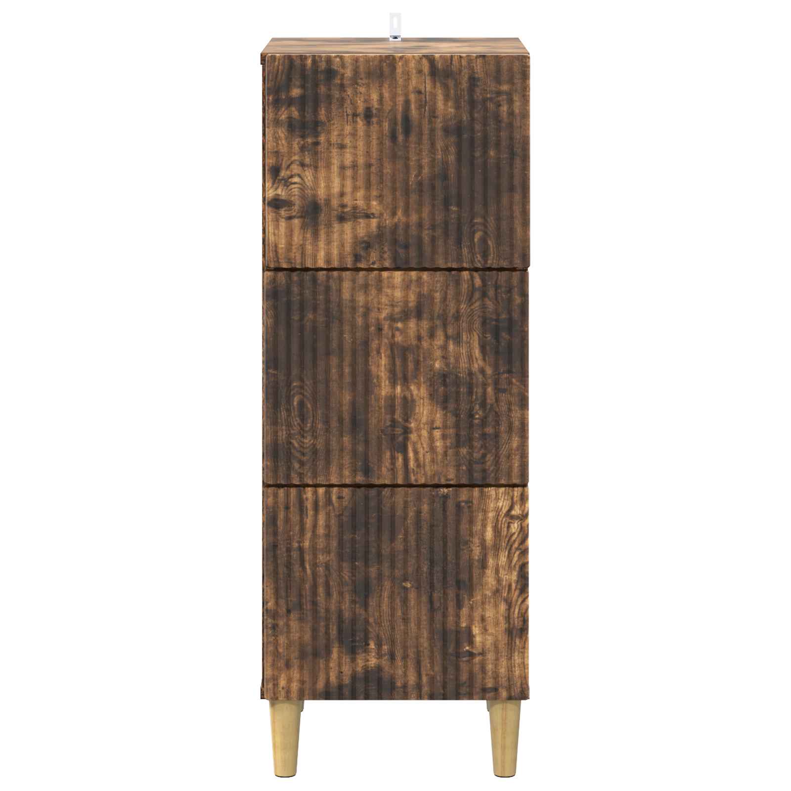 vidaXL Drawer Cabinet Smoked Oak 33 x 34.5 x 90 cm Engineered Wood 6
