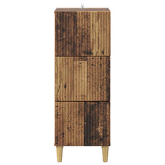 vidaXL Drawer Cabinet Old Wood 33 x 34.5 x 90 cm Engineered Wood 6