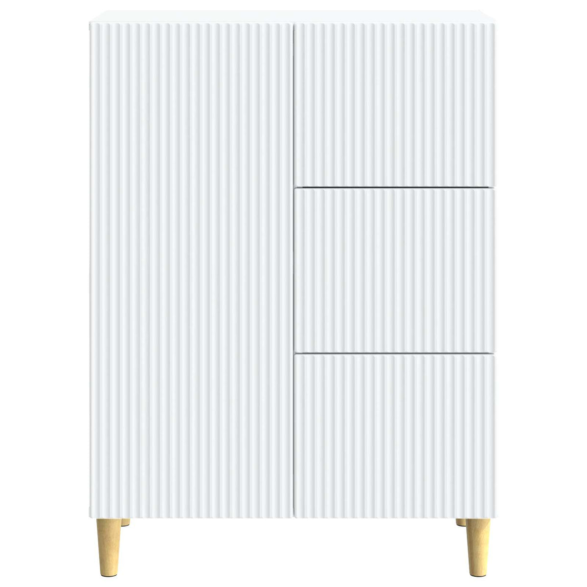 Sideboard 66 x 34.5 x 90 cm Engineered Wood White