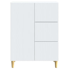 Sideboard 66 x 34.5 x 90 cm Engineered Wood White