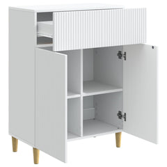 Sideboard 66 x 34.5 x 90 cm Engineered Wood White