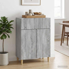 Sideboard 66 x 34.5 x 90 cm Engineered Wood Grey sonoma
