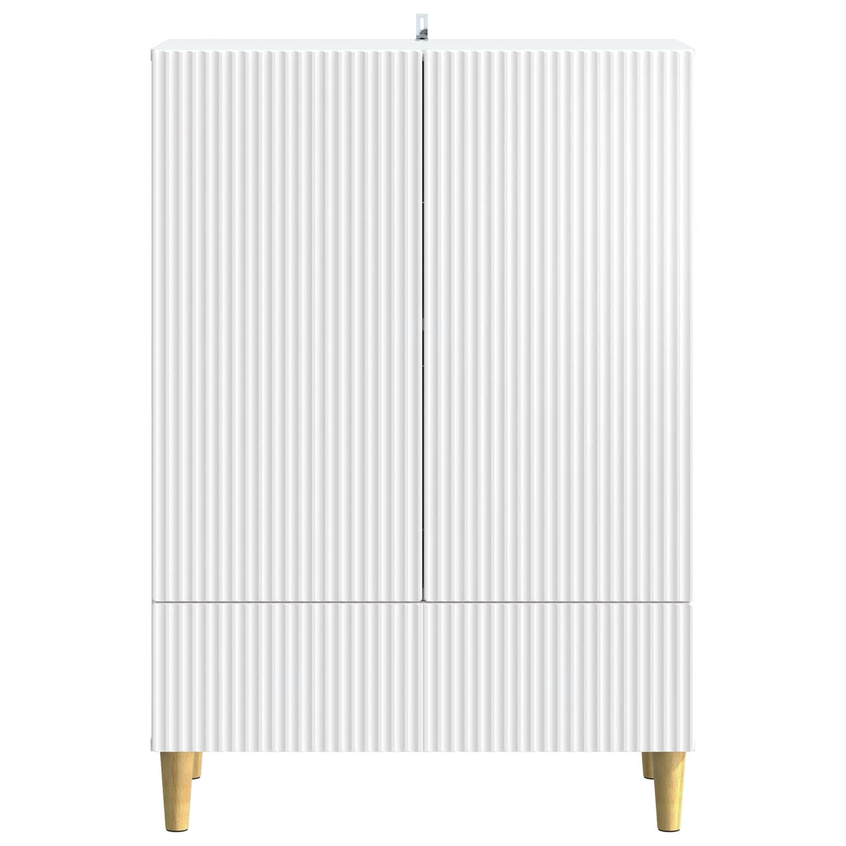 Sideboard 66 x 34.5 x 95 cm Engineered Wood White