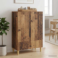 Sideboard 66 x 34.5 x 95 cm Engineered Wood Old wood