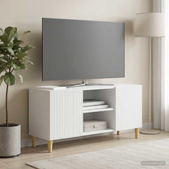 TV Cabinet 102 x 34.5 x 50 cm Engineered Wood White