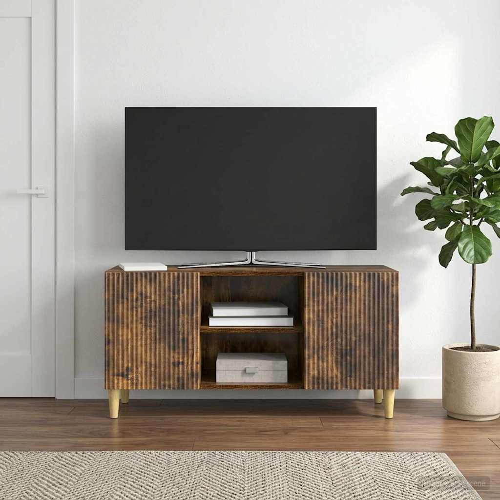 TV Cabinet 102 x 34.5 x 50 cm Engineered Wood Smoked oak