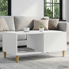 Coffee Table 90 x 50 x 40 cm Engineered Wood White
