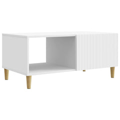 Coffee Table 90 x 50 x 40 cm Engineered Wood White