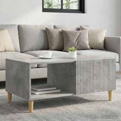 Coffee Table 90 x 50 x 40 cm Engineered Wood Concrete grey