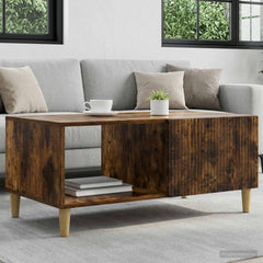 Coffee Table 90 x 50 x 40 cm Engineered Wood Smoked oak