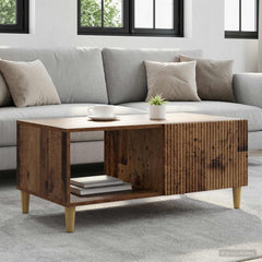 Coffee Table 90 x 50 x 40 cm Engineered Wood Old wood