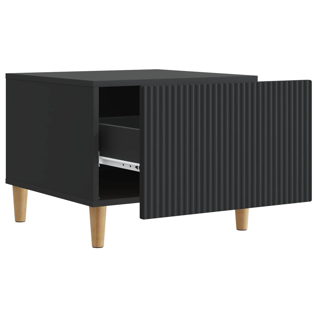 Coffee Table 49 x 50 x 40 cm Engineered Wood Black