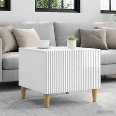 Coffee Table 49 x 50 x 40 cm Engineered Wood High gloss white