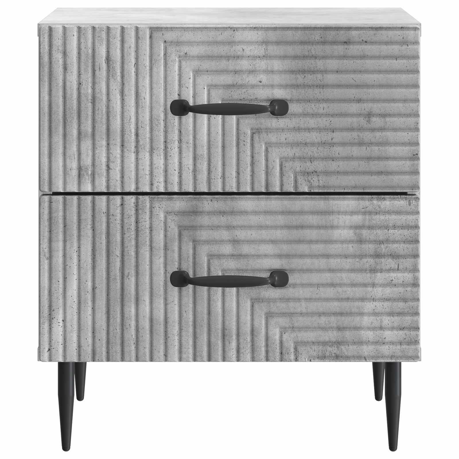 vidaXL Bedside Cabinet Concrete Grey 43 x 34.5 x 47.5 cm 5