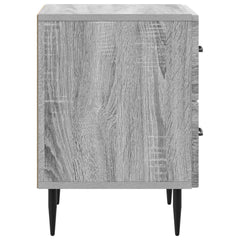 vidaXL Bedside Cabinet Grey Sonoma 43 x 34.5 x 47.5 cm Engineered Wood 6